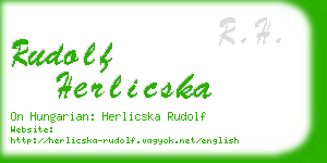 rudolf herlicska business card